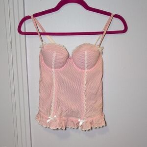 ⚡3/40$⚡ La SENZA Pink Gingham Lace Bustier